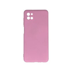 Funda de Silicona con Marco de Cámara para Samsung Galaxy A22 5g Rosa